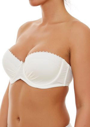 Bruna Dames Lingerie Voorgevormde Strapless beugel BH-(E10-540)