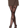 Daymod Fantasie Selen Met Vintage Bloemenprint - Luxe Dames Panty 15 Denier