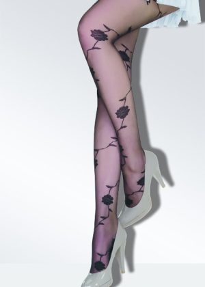 Daymod Fantasie Selen Met Vintage Bloemenprint - Luxe Dames Panty 15 Denier - Image 5