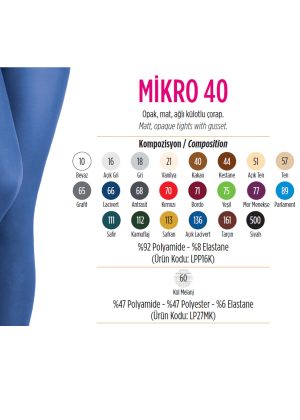 Penti Micro 40 Denier Dames Panty PCLPP16K15SK - Image 15