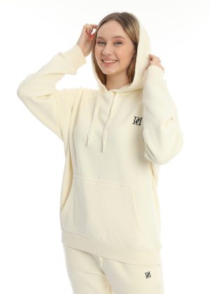 Purple Daisy Oversized Hoodie Dames - Katoen - Fleece Binnenzijde - Image 5