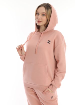 Purple Daisy Oversized Hoodie Dames - Katoen - Fleece Binnenzijde - Image 10