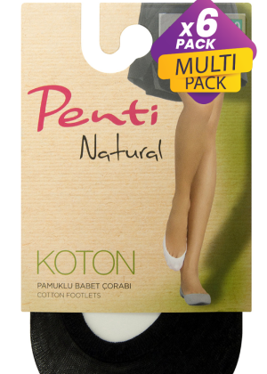 Penti Dames Kousenvoetjes Katoenen 60 Denier 6 Pack - Image 3