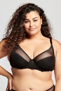 Purple-Daisy Gaspara Dames Lingerie Tulle Plunge beugel BH (160-024-1Z)