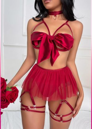 Sexy lingerie set-Purple-Daisy