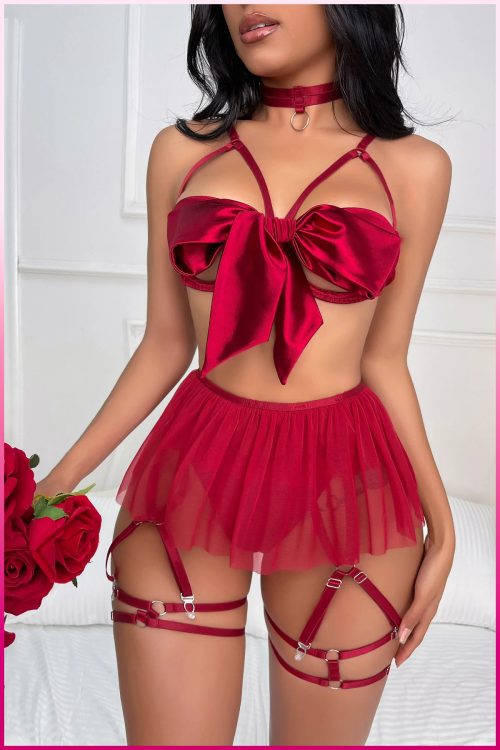 Sexy lingerie set-Purple-Daisy