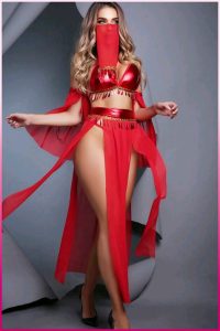 Purple-Daisy Fantasie buikdanseres kostuum voor vrouwen Sexy fantasie kostuum en sexy nachtjapon voor vrouwen 5 deliğe